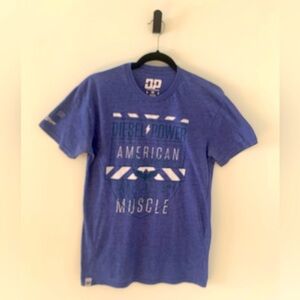 Diesel Power American Muscle Blue Men's M Cotton Blend T-Shirt